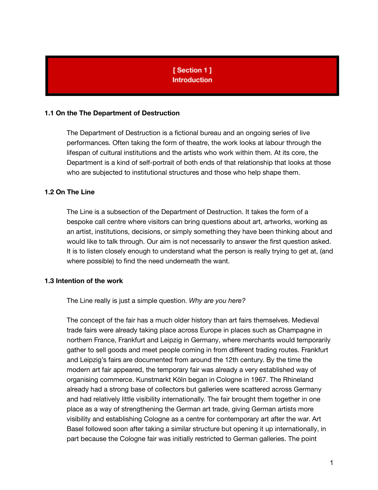 The Line manual, page 3 of 90.
