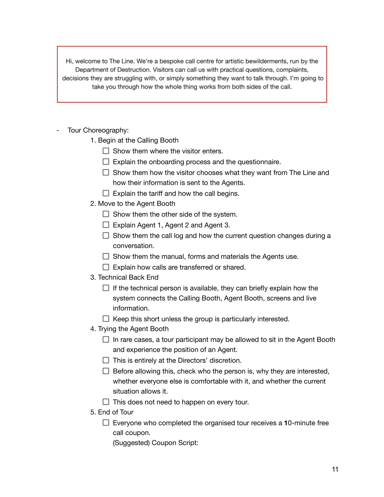 The Line manual, page 13 of 90.