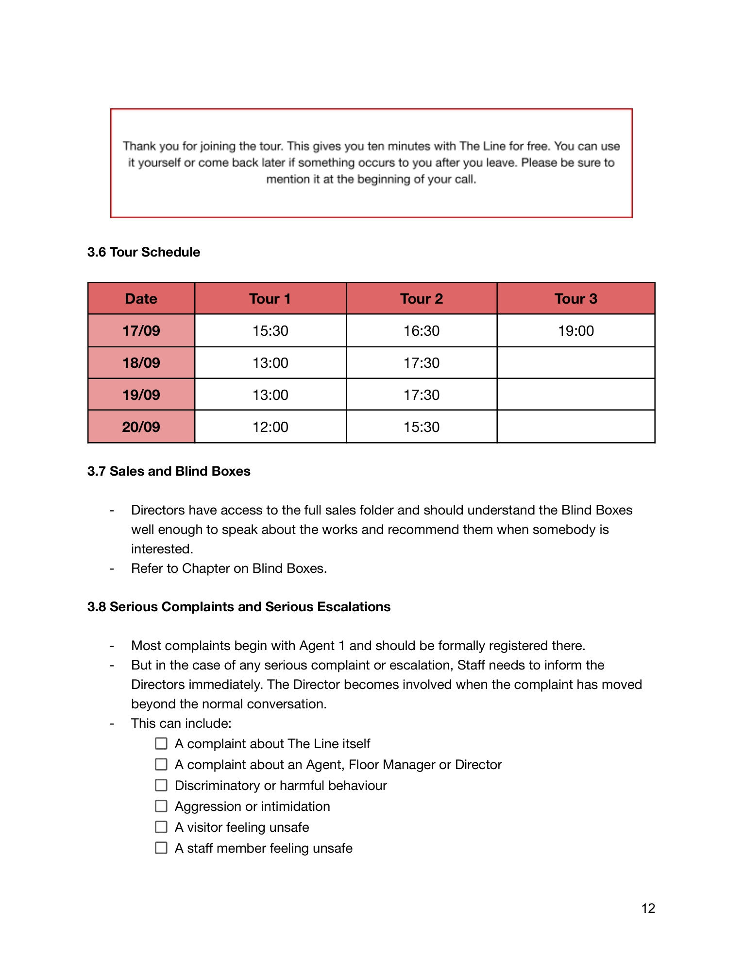 The Line manual, page 14 of 90.