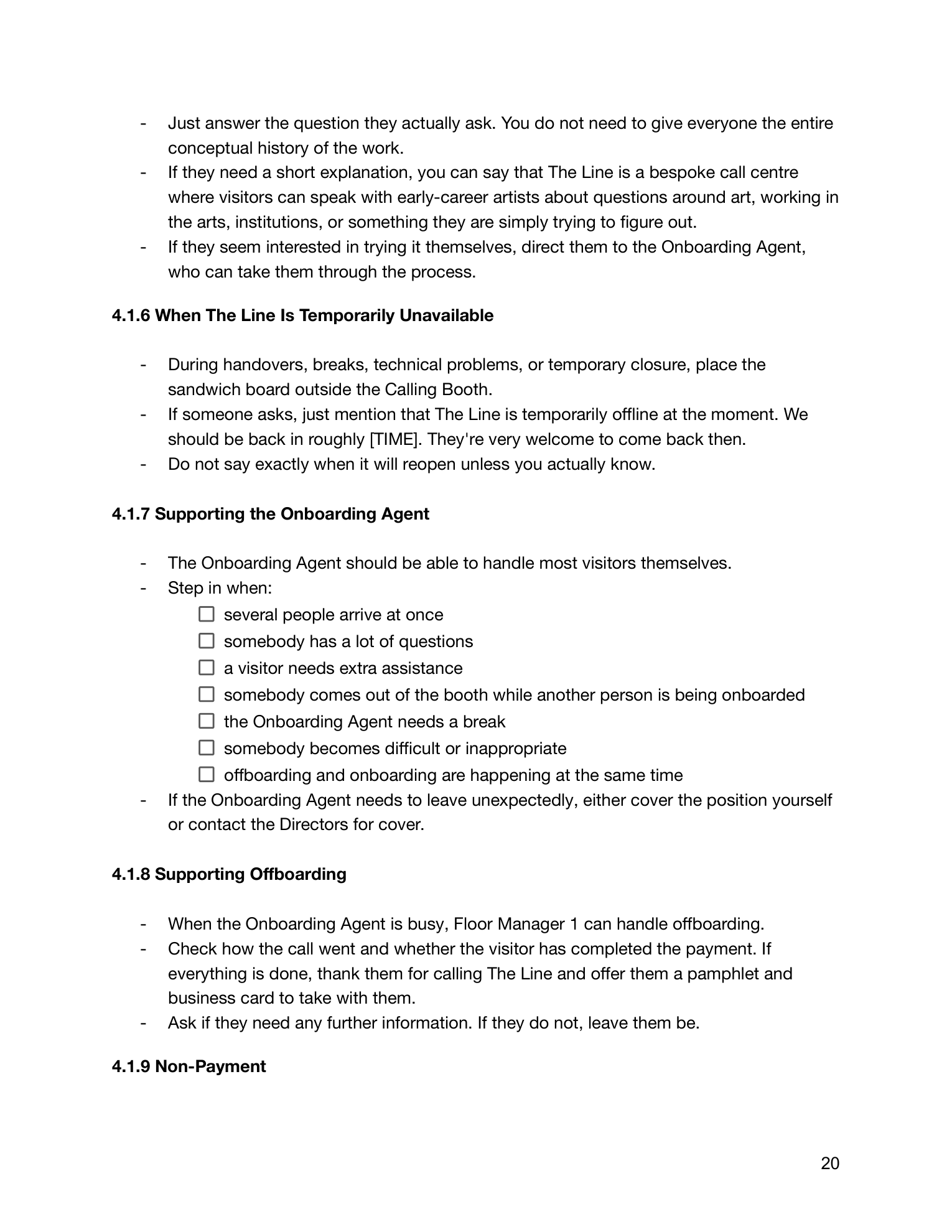 The Line manual, page 22 of 90.