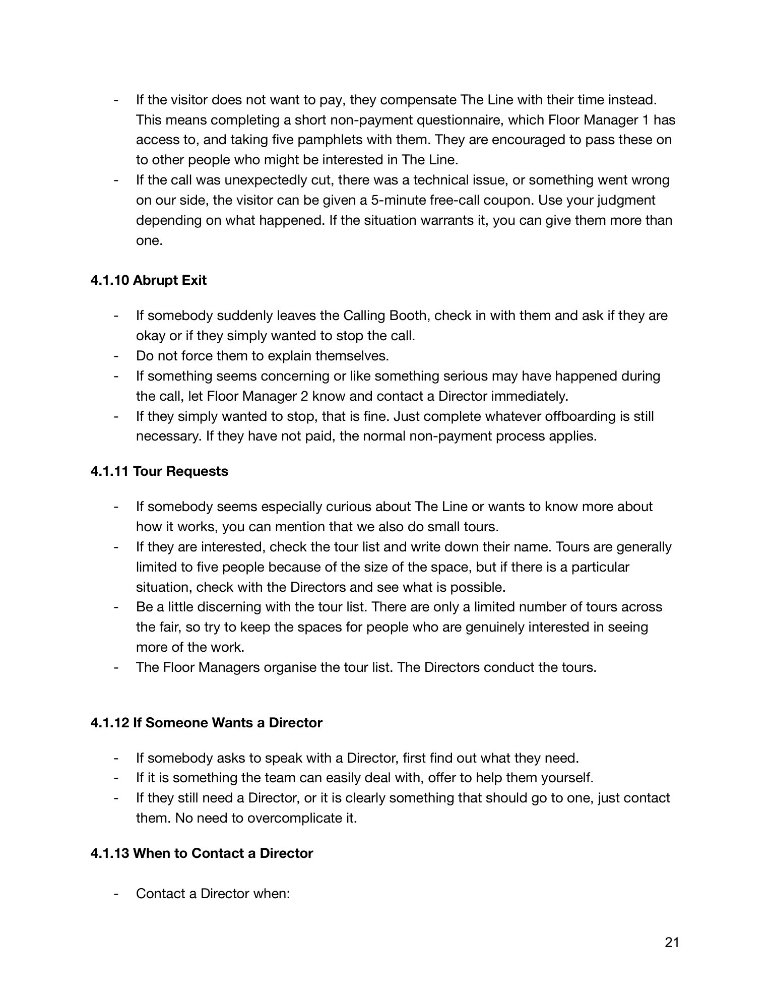 The Line manual, page 23 of 90.