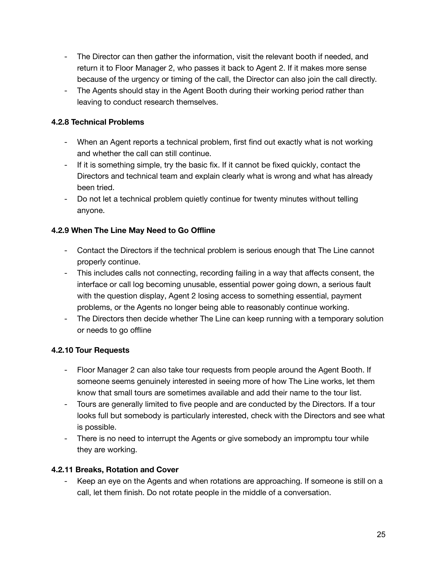 The Line manual, page 27 of 90.
