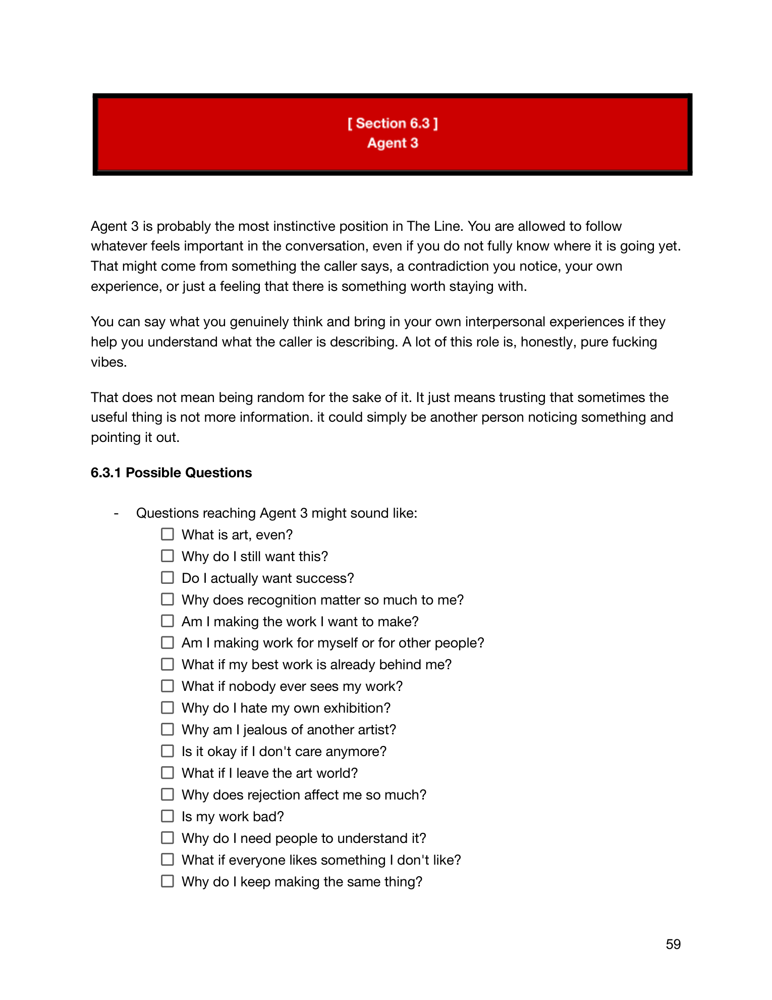 The Line manual, page 61 of 90.