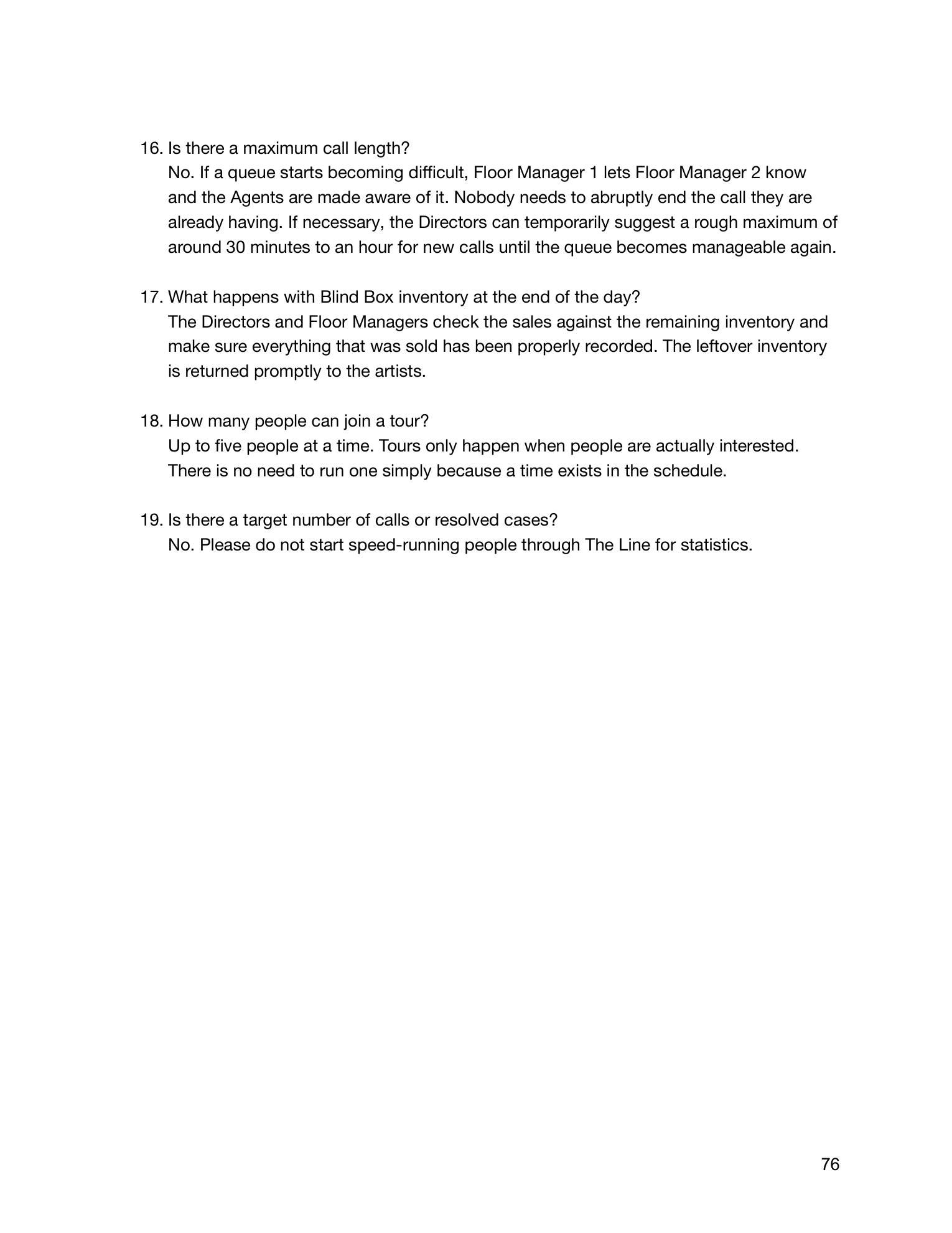 The Line manual, page 78 of 90.